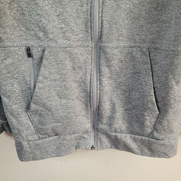 Nike Therma Fit Hoodie Mens S Full Zip Gray Swoosh Training Polyester CU6231-063 - Picture 7 of 16